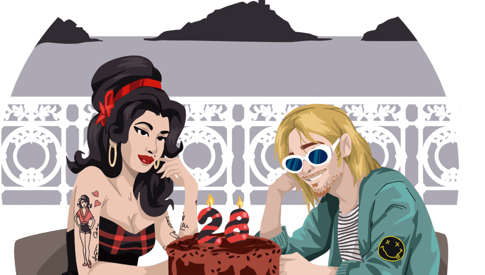 Amy Winehouse y Kurt cobain